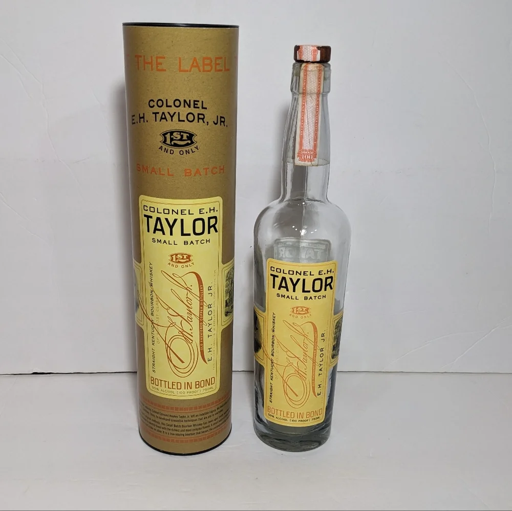 Colonel E. H. Taylor Bourbon Whiskey Bottle with box